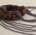 1 Necklace Chain OXIDIZED Sterling Silver - Finished 20 inches Ready to Wear Speciality Snake Style - Legacy Silver Supplies CH117