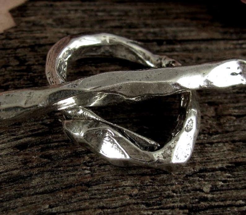 Sterling Silver Toggle Clasp Set - Large -  Thick  -  Chunky - Artisan Crafted - Rustic - Boho - Legacy Silver Supplies AC198