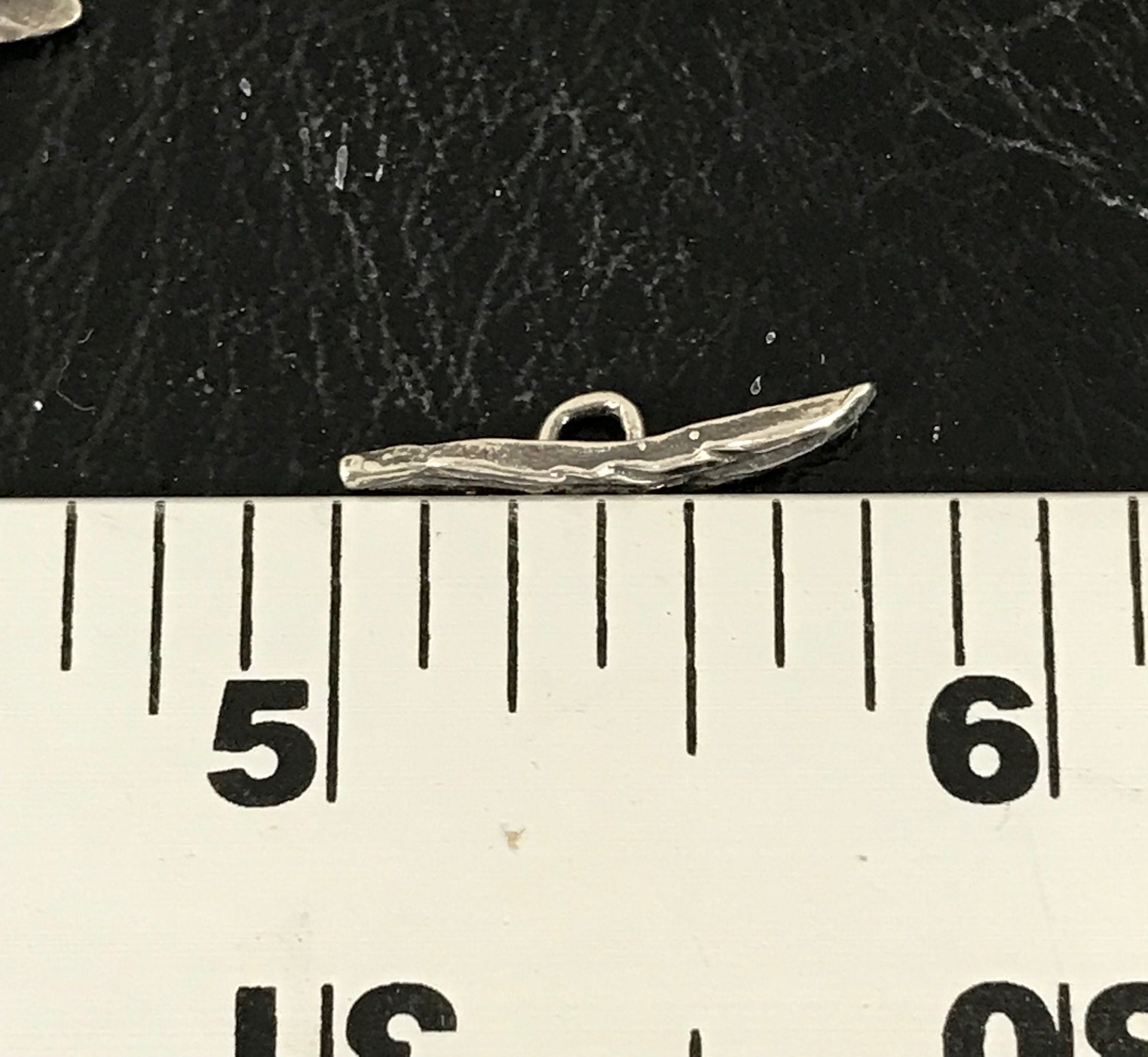 Sterling Silver Rustic Toggle Clasp Set - 21mm Jewelry Clasp - 1 Whimsy Flower and Leaf Large Jewelry Toggle - Legacy Silver Supplies AC193