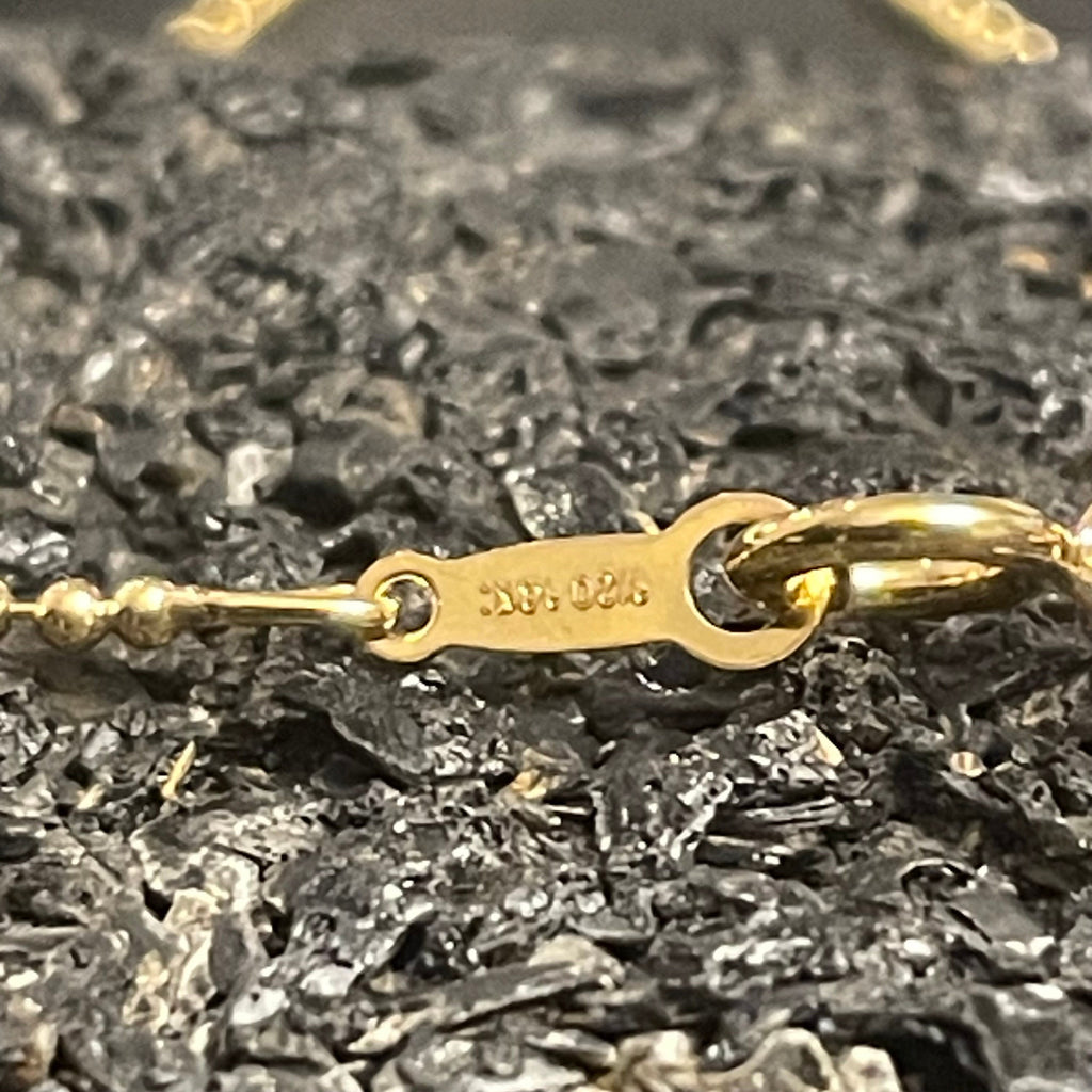 Gold Necklace - 18 Inch  14kt  Gold Filled Beaded Ball Chain  Finished 1.2mm CH111