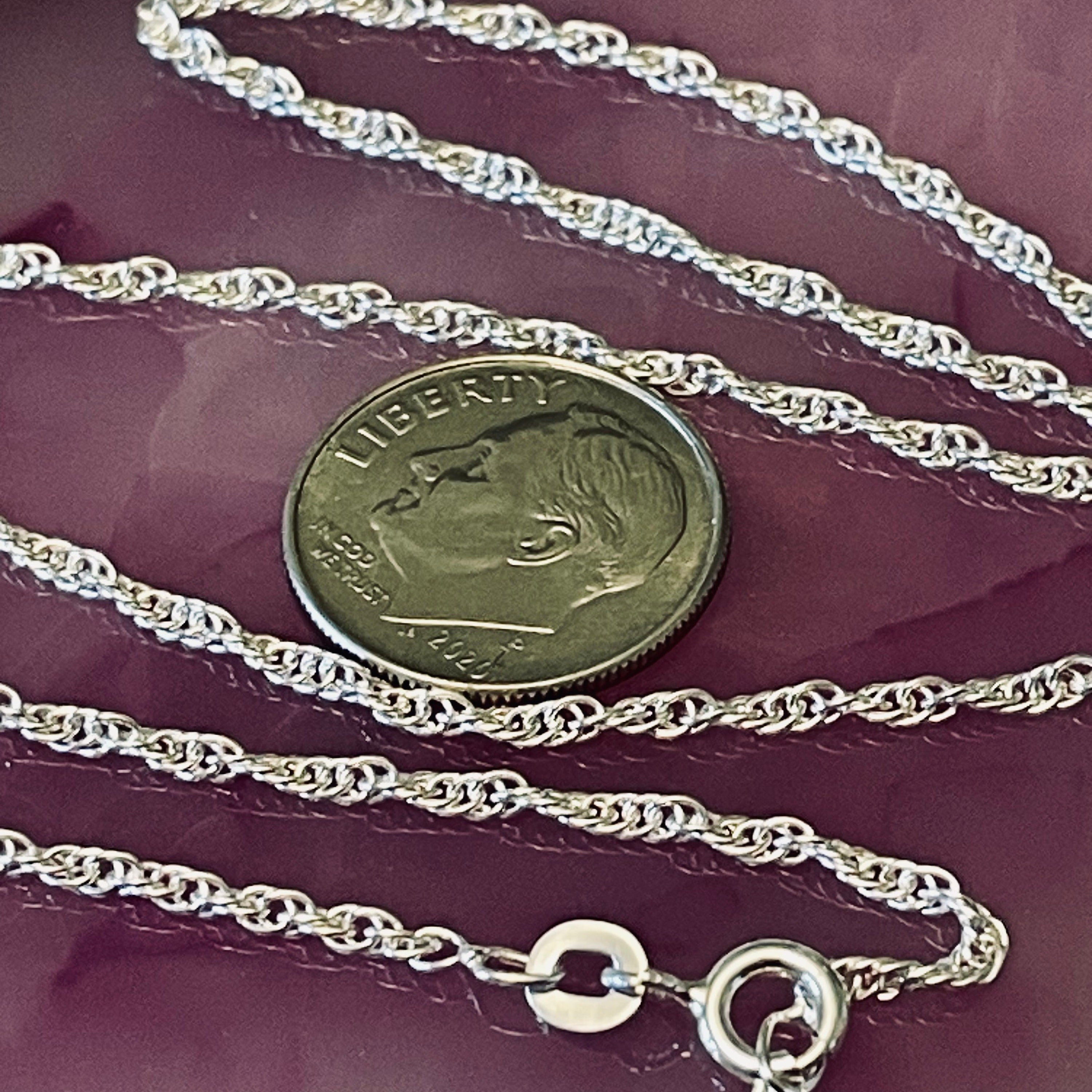 Anti Tarnish Double Rope Chain 925 Sterling Silver Necklace - 1.8mm  - Ready to wear - 18 Inches Made in Italy - Recycled - Rope - CH142