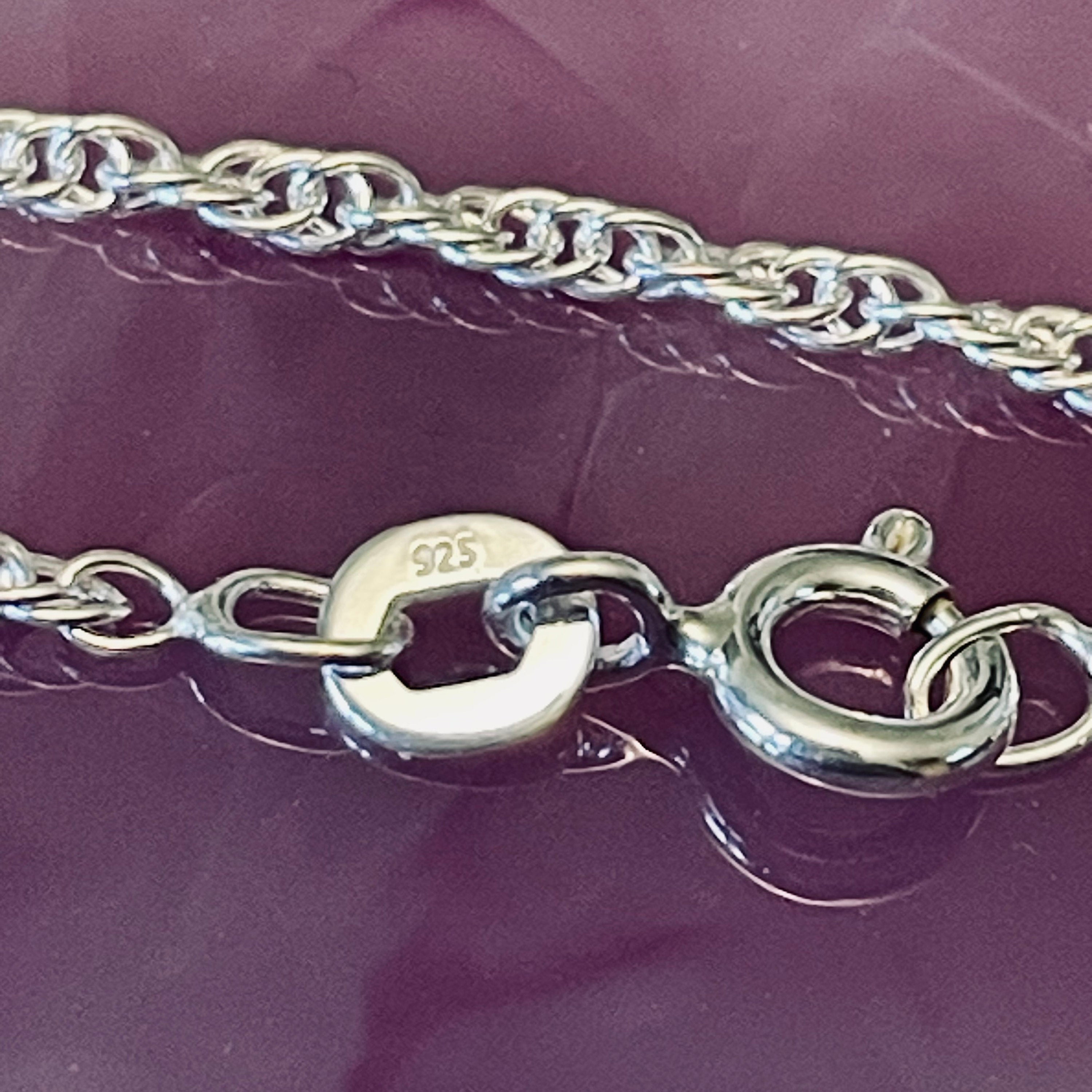 Anti Tarnish Double Rope Chain 925 Sterling Silver Necklace - 1.8mm  - Ready to wear - 18 Inches Made in Italy - Recycled - Rope - CH142