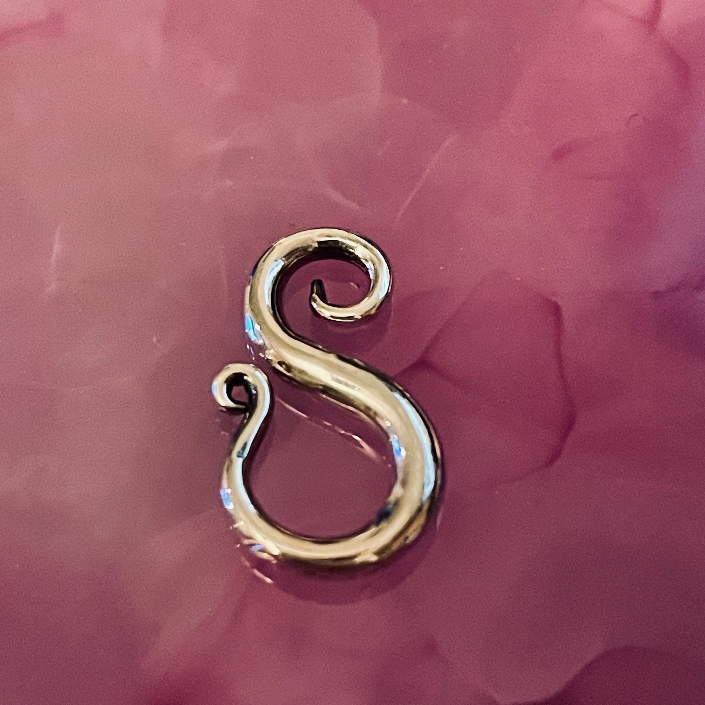 New! Curled S Removable Bail in Sterling Silver - Sexy and Sleek - Versatile - Pendant - Legacy Silver Supplies B9